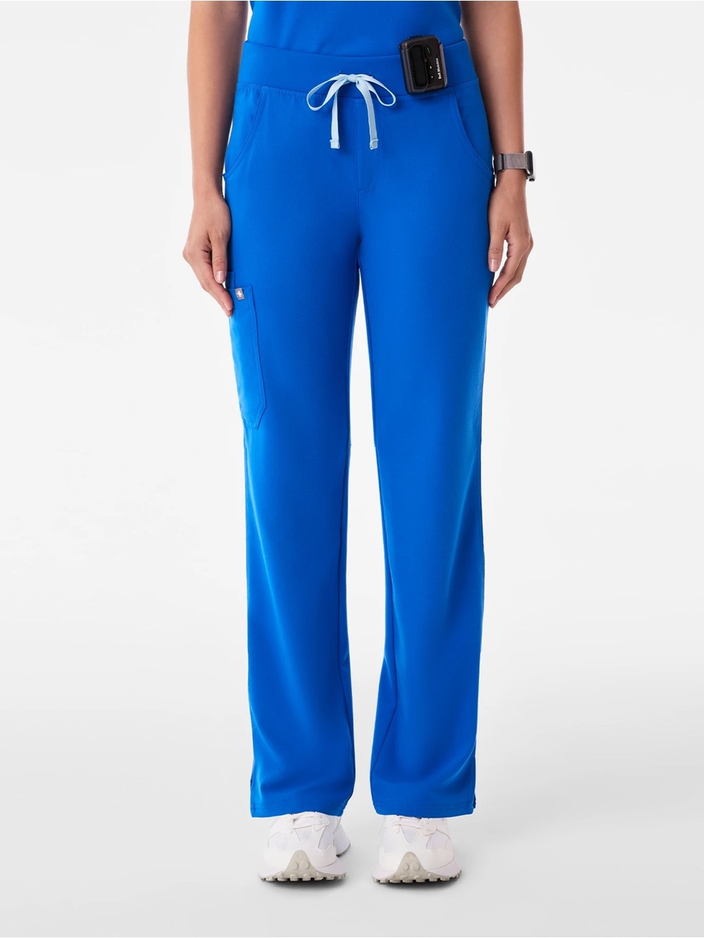 Figs Women’s Kade Straight Leg Scrub Pants Size Medium Royal Blue Medical EUC